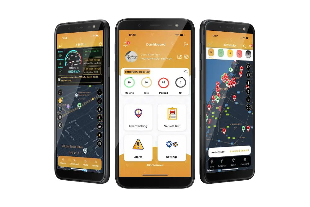 Vehicle tracking mobile app